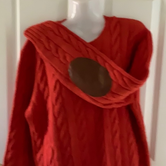 Price Firm!!Vintage Ralph Lauren 100% cashmere hand knit cable crew neck sweater - Picture 2 of 8